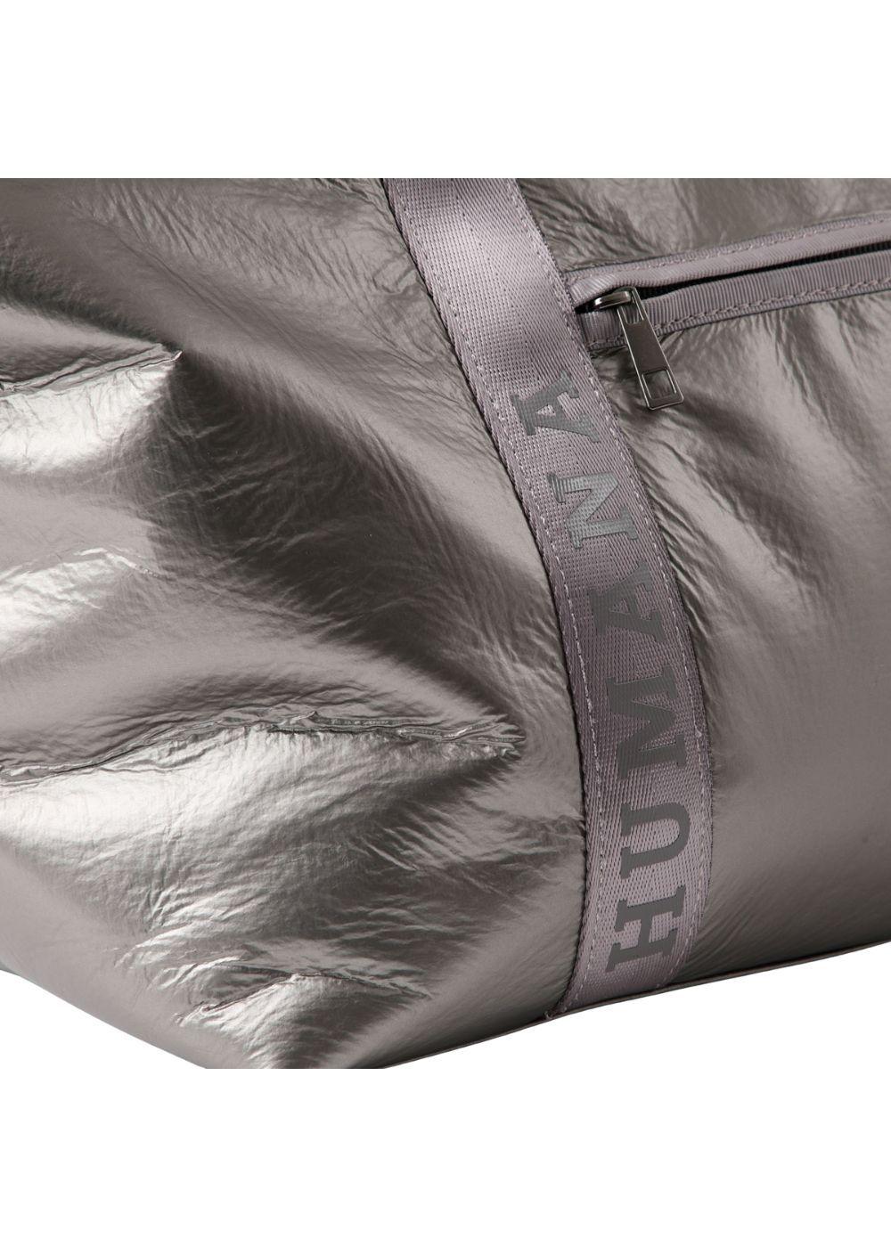 Cartera Tote Dana Nylon Plateado Humana-3