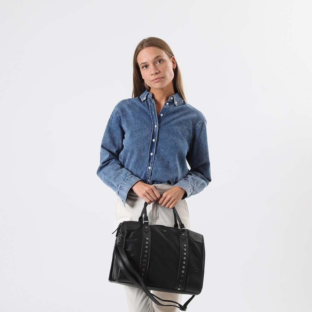 Cartera Hombro Iggy Negro Humana-4