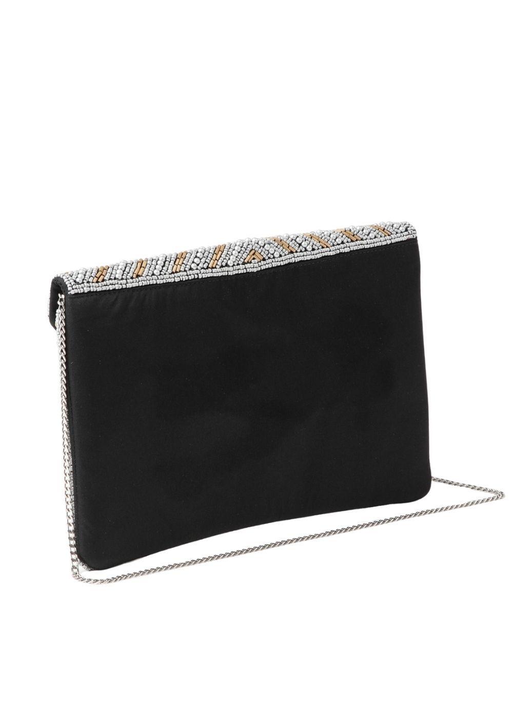 Cartera Clutch Carol Plateado Humana-2