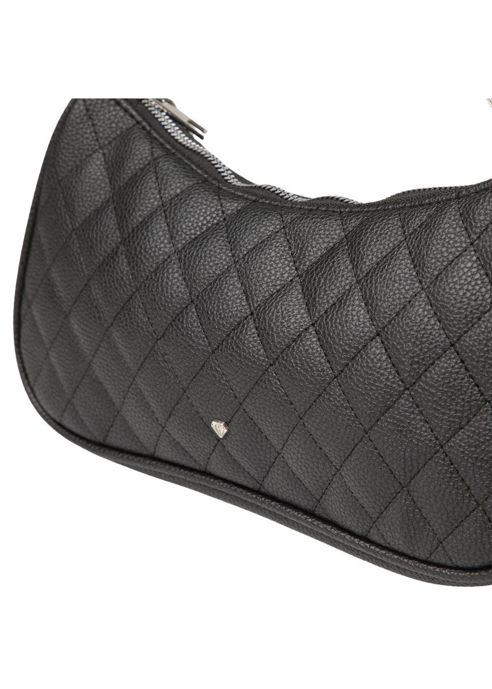 Cartera Hombro Ecocuero Oxford Negro  i-D-2