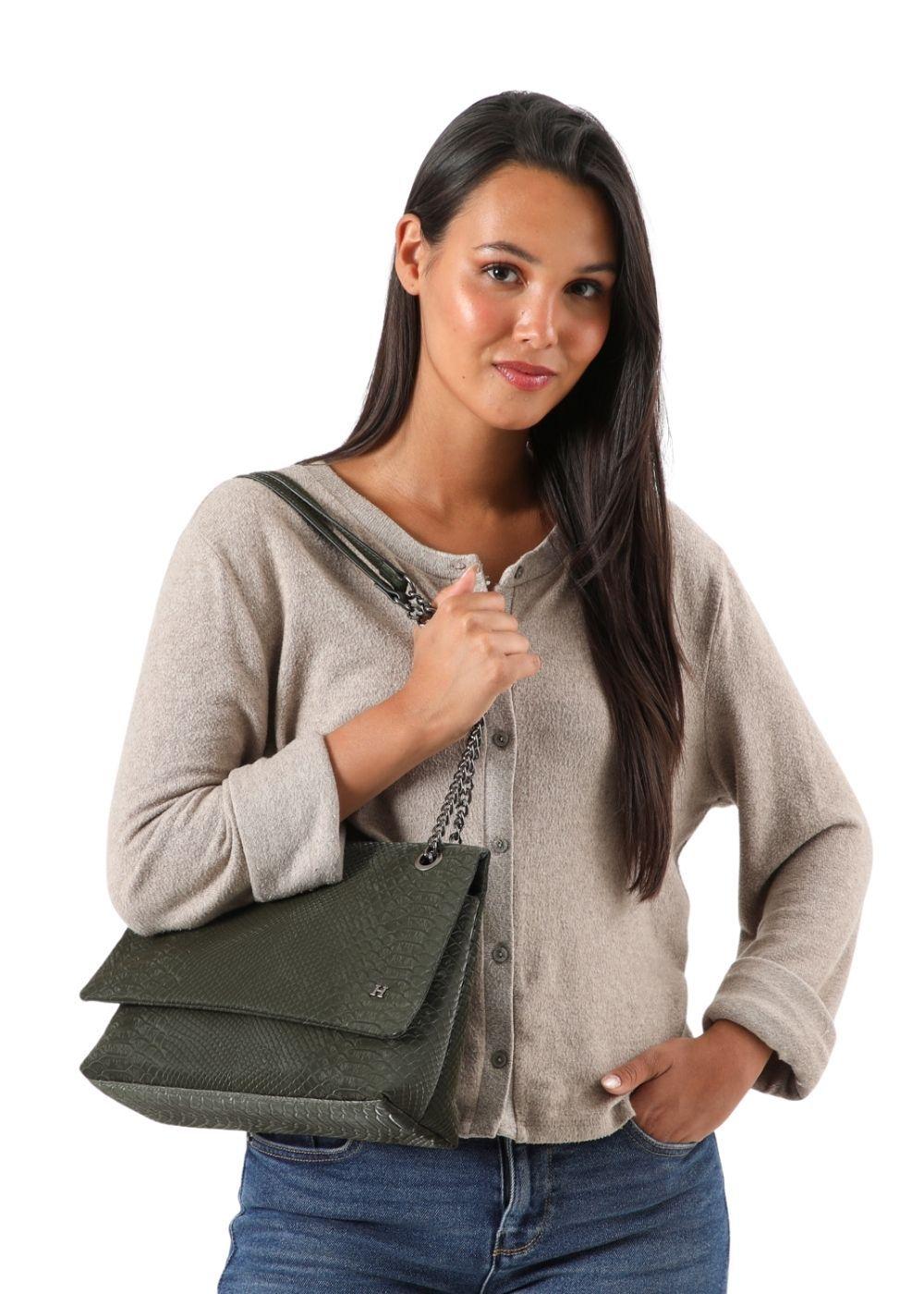 Cartera Cruzada Lupe Verde Humana-3