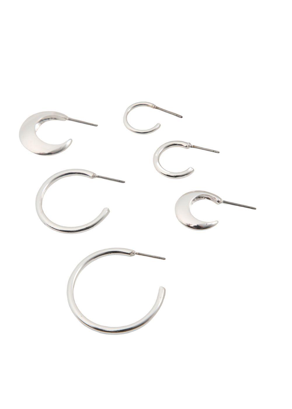 Aros Set Lis Plateado i-D-0