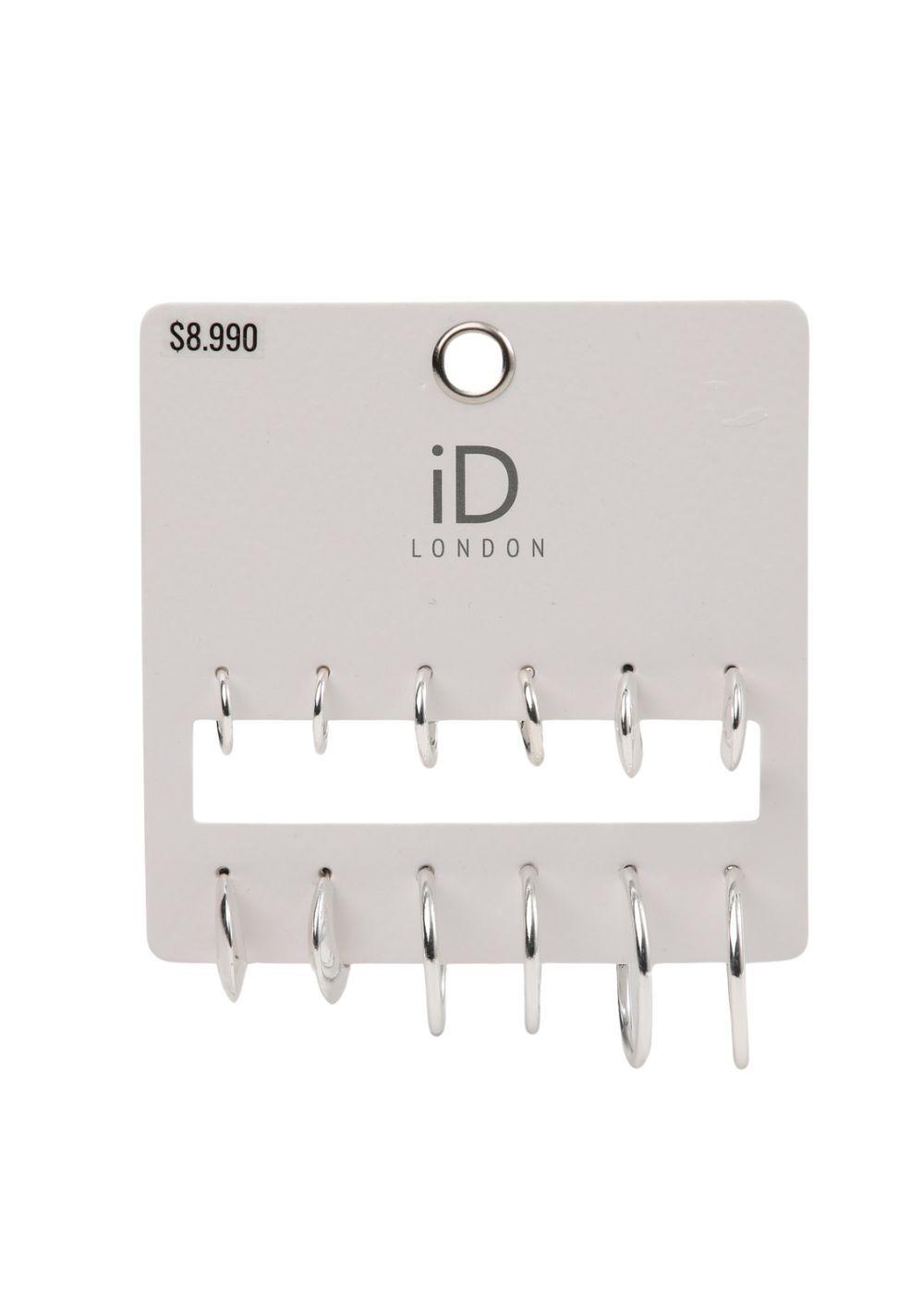 Aros Set Lis Plateado i-D-1