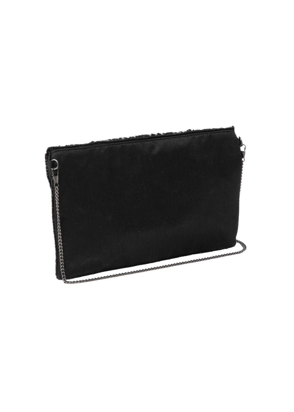Cartera De Fiesta Cory Negro Humana-2