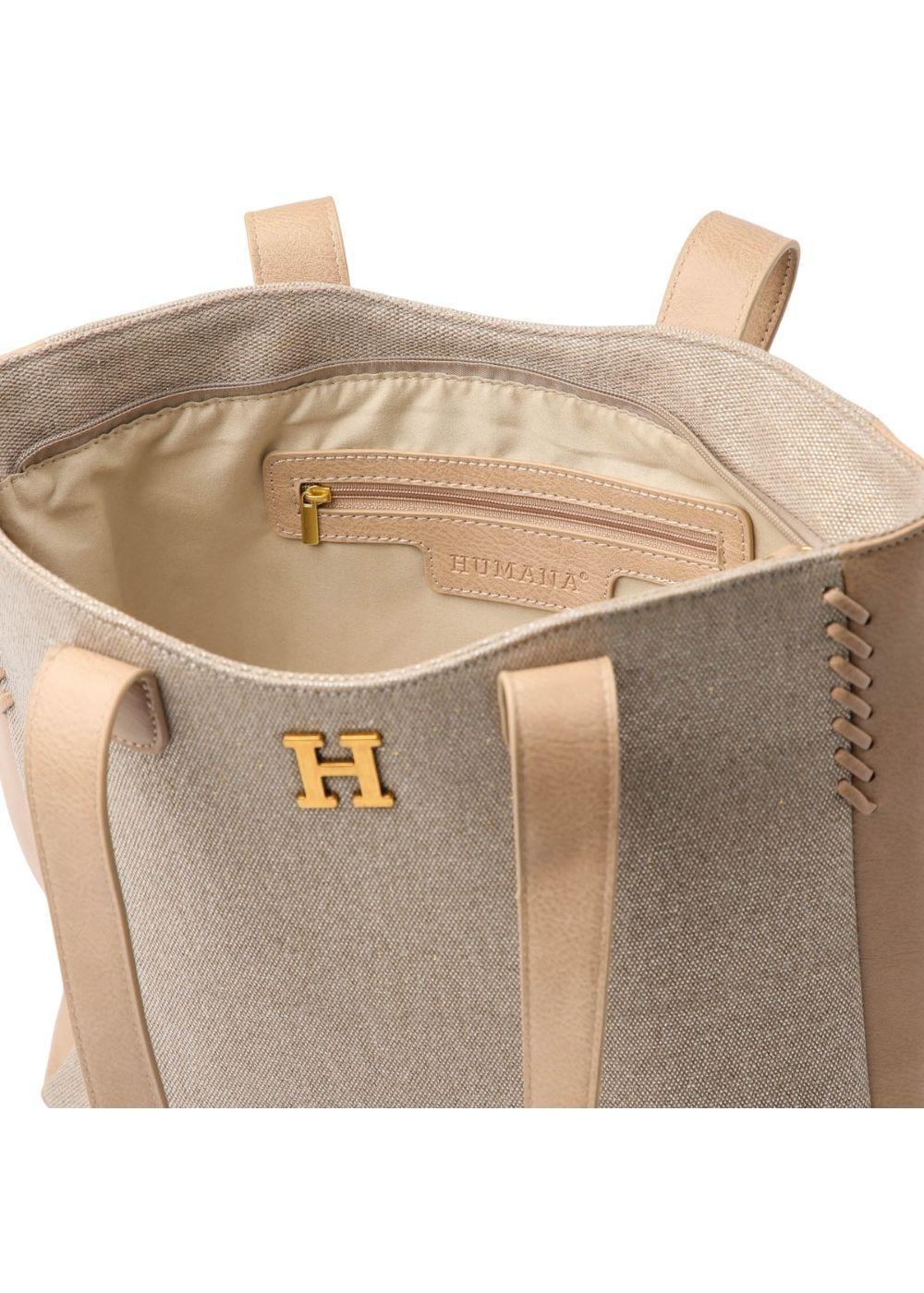 Cartera Hombro Cataluña Beige Humana-3