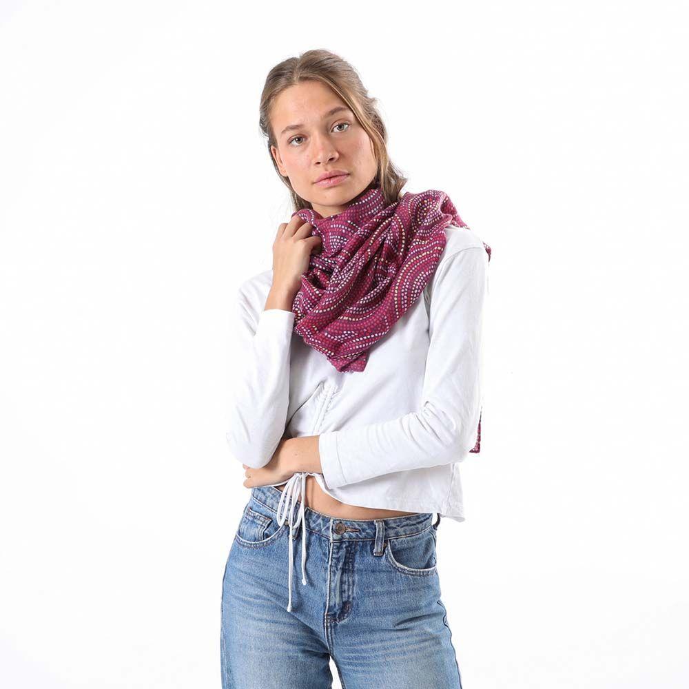 Pañuelo Estampado Reus Rojo Humana-2