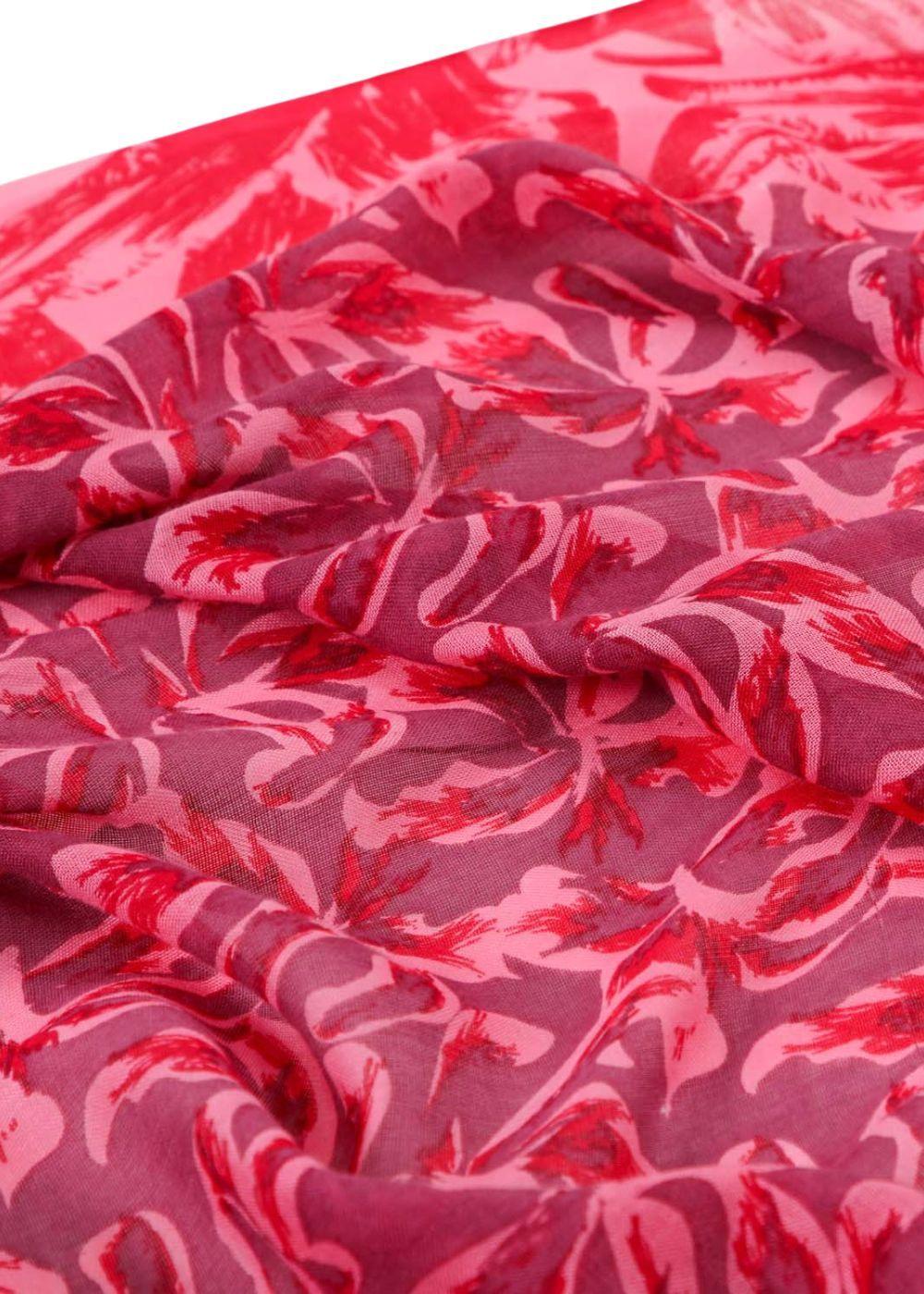 Pañuelo Estampado Abelia Rosado Humana-1