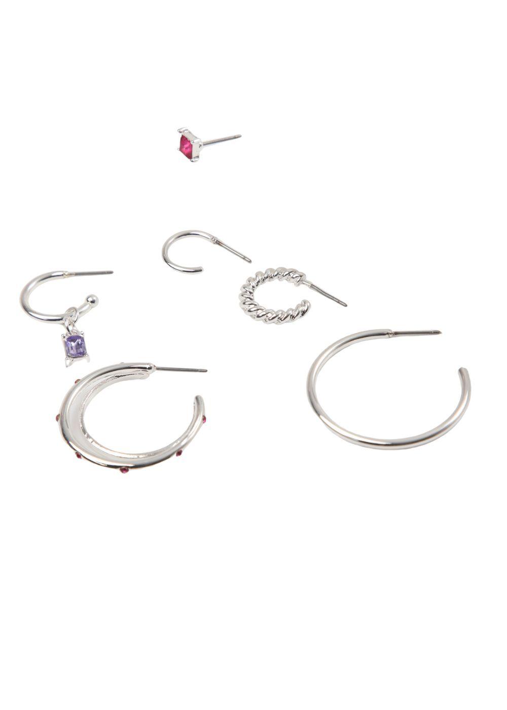 Aros Set Lisa Plateado i-D-0