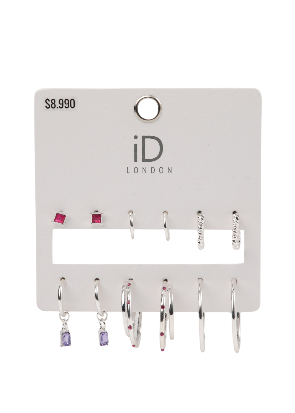 Aros Set Lisa Plateado i-D-1