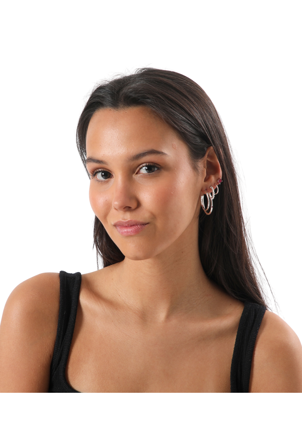 Aros Set Lisa Plateado i-D-2