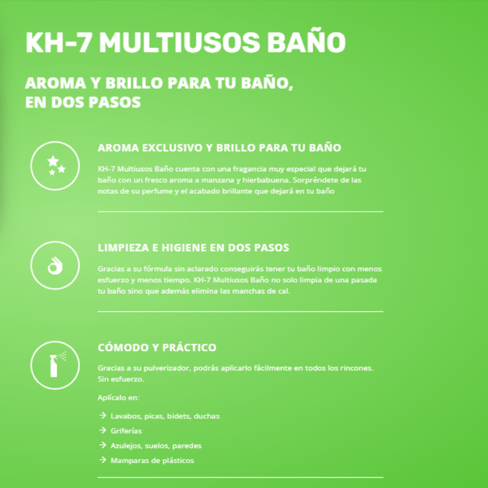 Kh-7 Limpiador Baño Multiuso 750ml + Baño Doypack 500ml-1