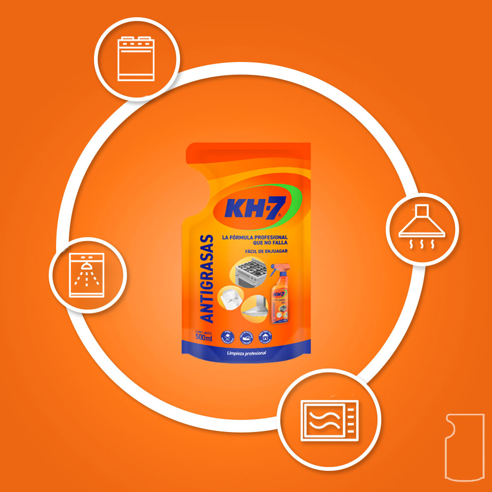 KH-7 Antigrasa Gatillo 750 Ml + Doypack Recarga 500 Ml-2
