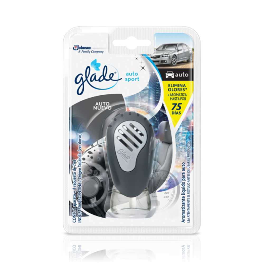 Glade Auto Sport Esencia Auto Nuevo Aromatizante -0