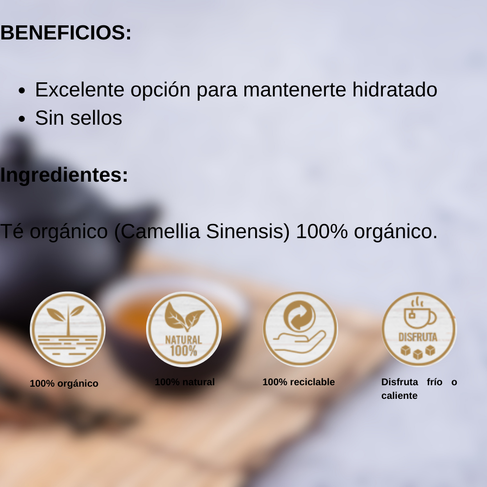 Té Negro Ceylán 100% orgánico Premium Nature's Heart - 20 Sobres-1