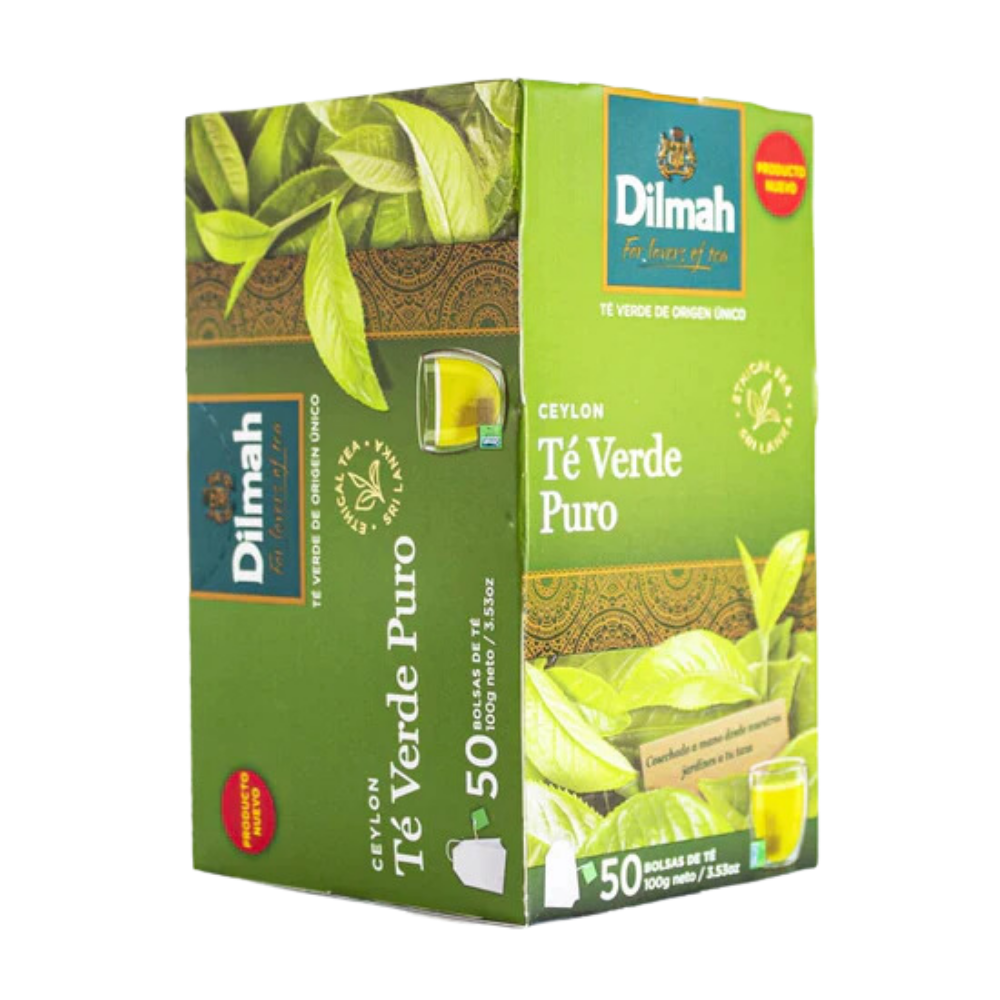 Té Dilmah Verde Puro 50 Bolsas - 100g-0