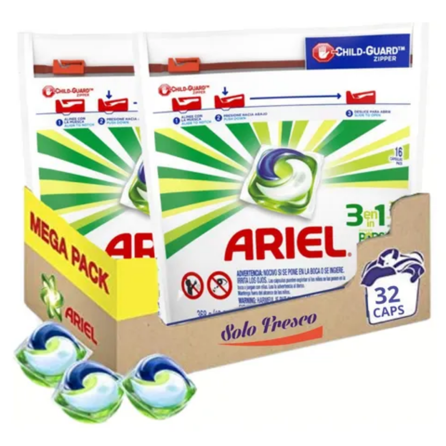 Detergente Ariel Pods Capsulas Pack x2-0