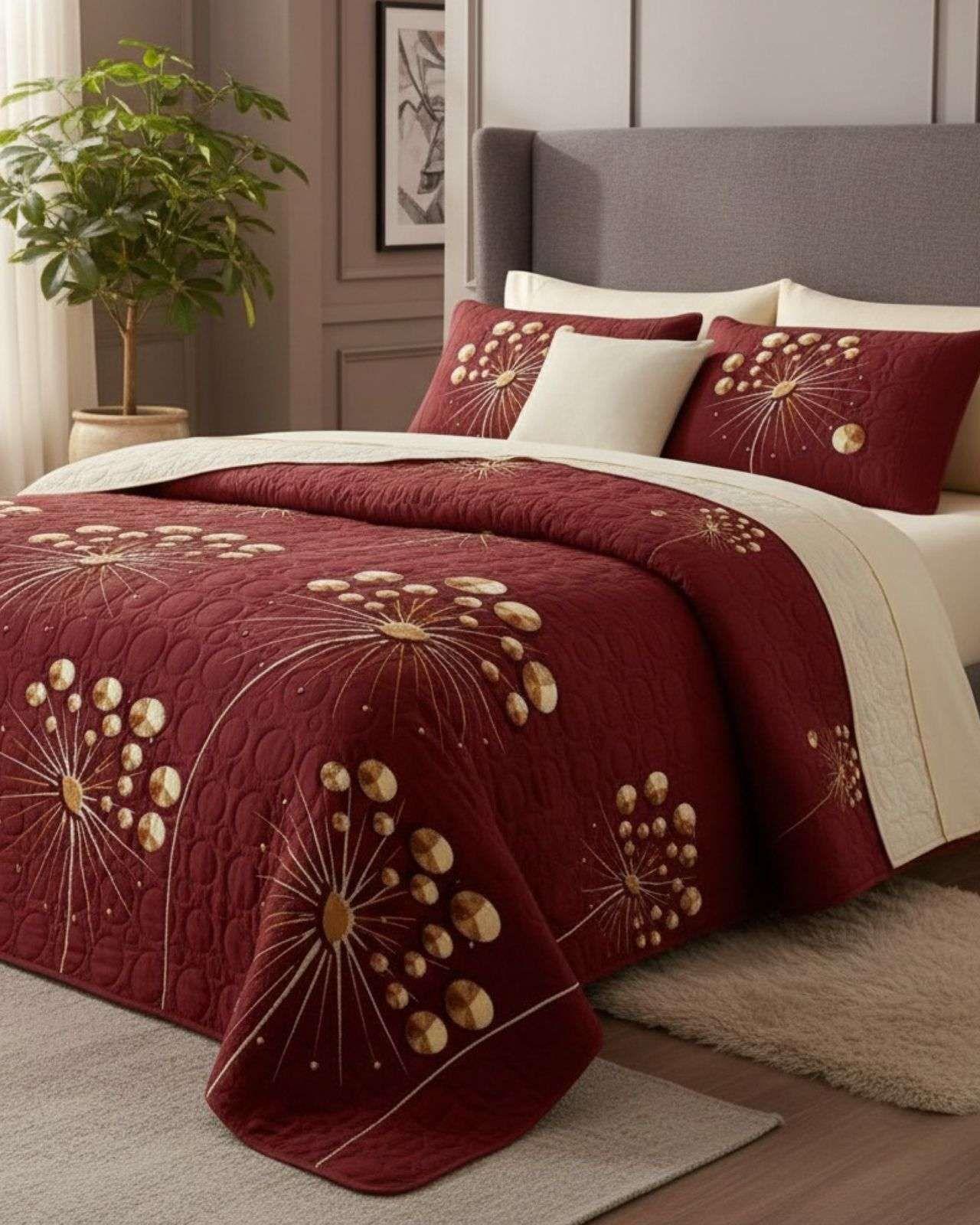 SABANA CON CUBRECAMA DE VERANO KING + 2 ALMOHADAS s83-2