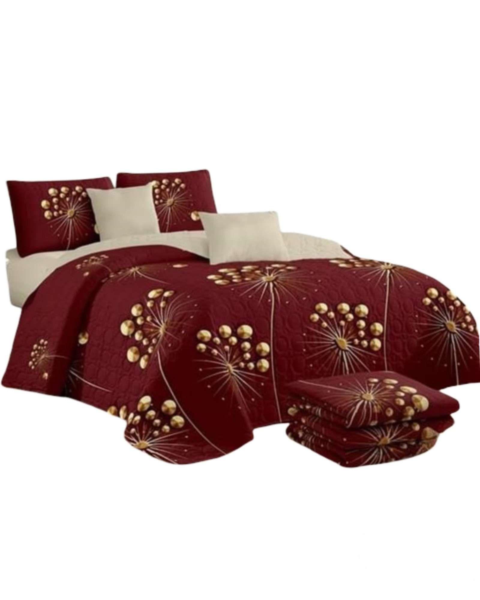 SABANA CON CUBRECAMA DE VERANO KING + 2 ALMOHADAS s83-4