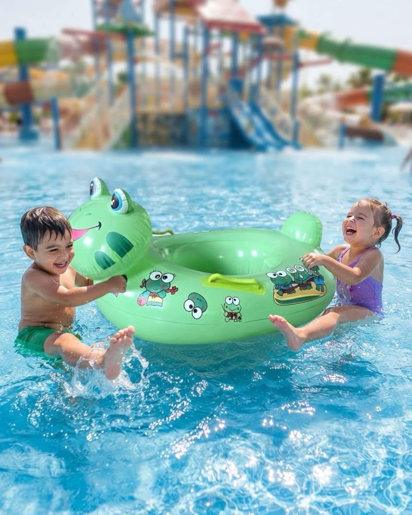 Flotador Infantil Inflable con Asas Diseño Animal para Piscina4-1