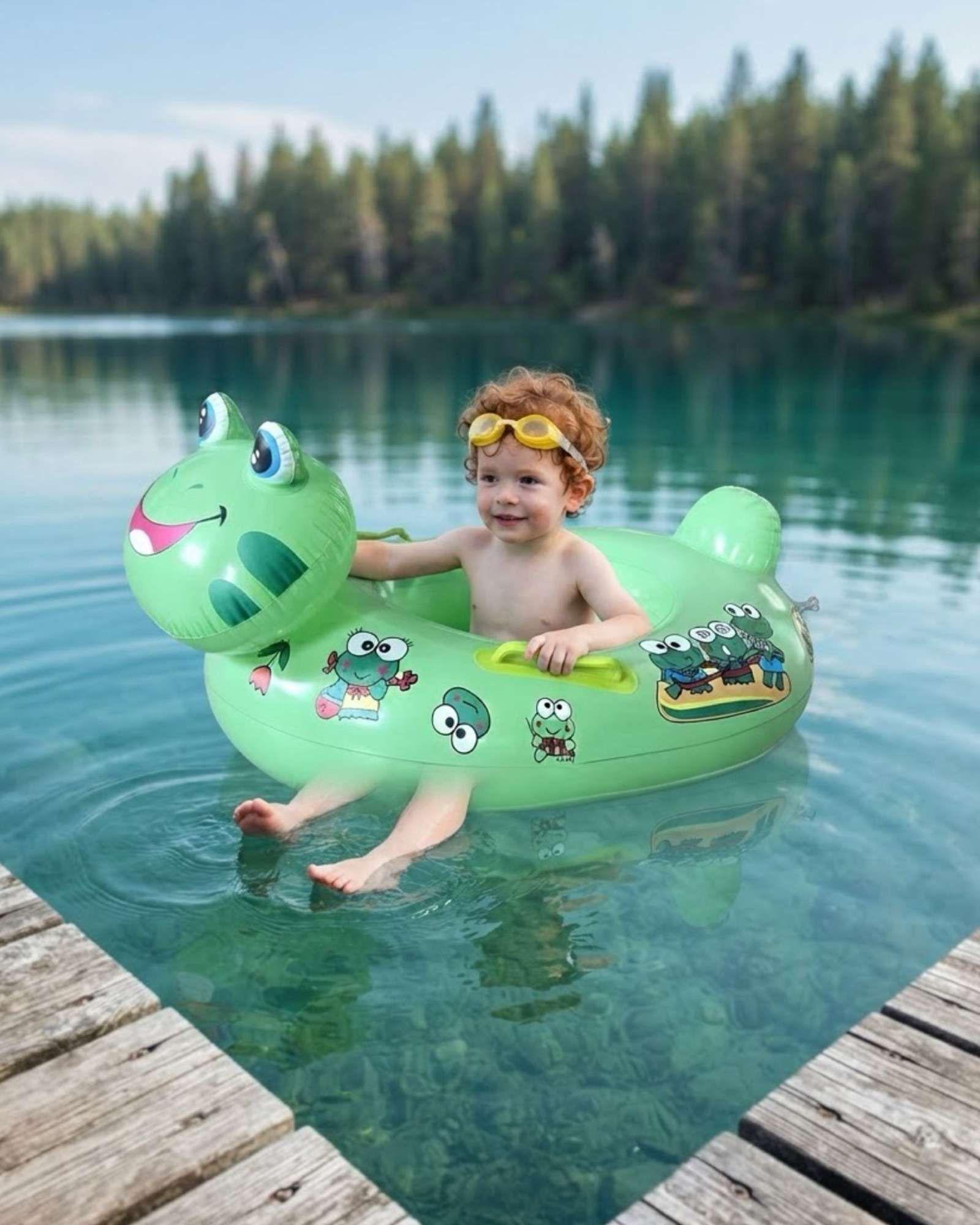Flotador Infantil Inflable con Asas Diseño Animal para Piscina4-2