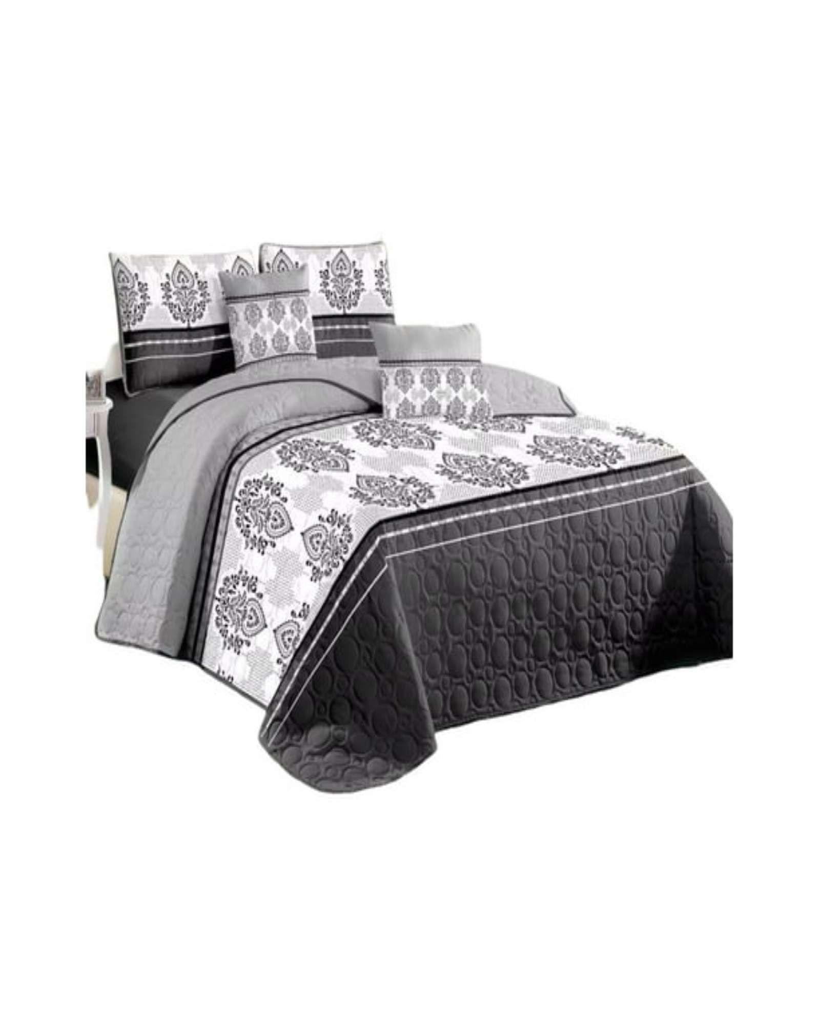 SABANA CON CUBRECAMA DE VERANO 2 PLAZAS + 2 ALMOHADAS s36-4