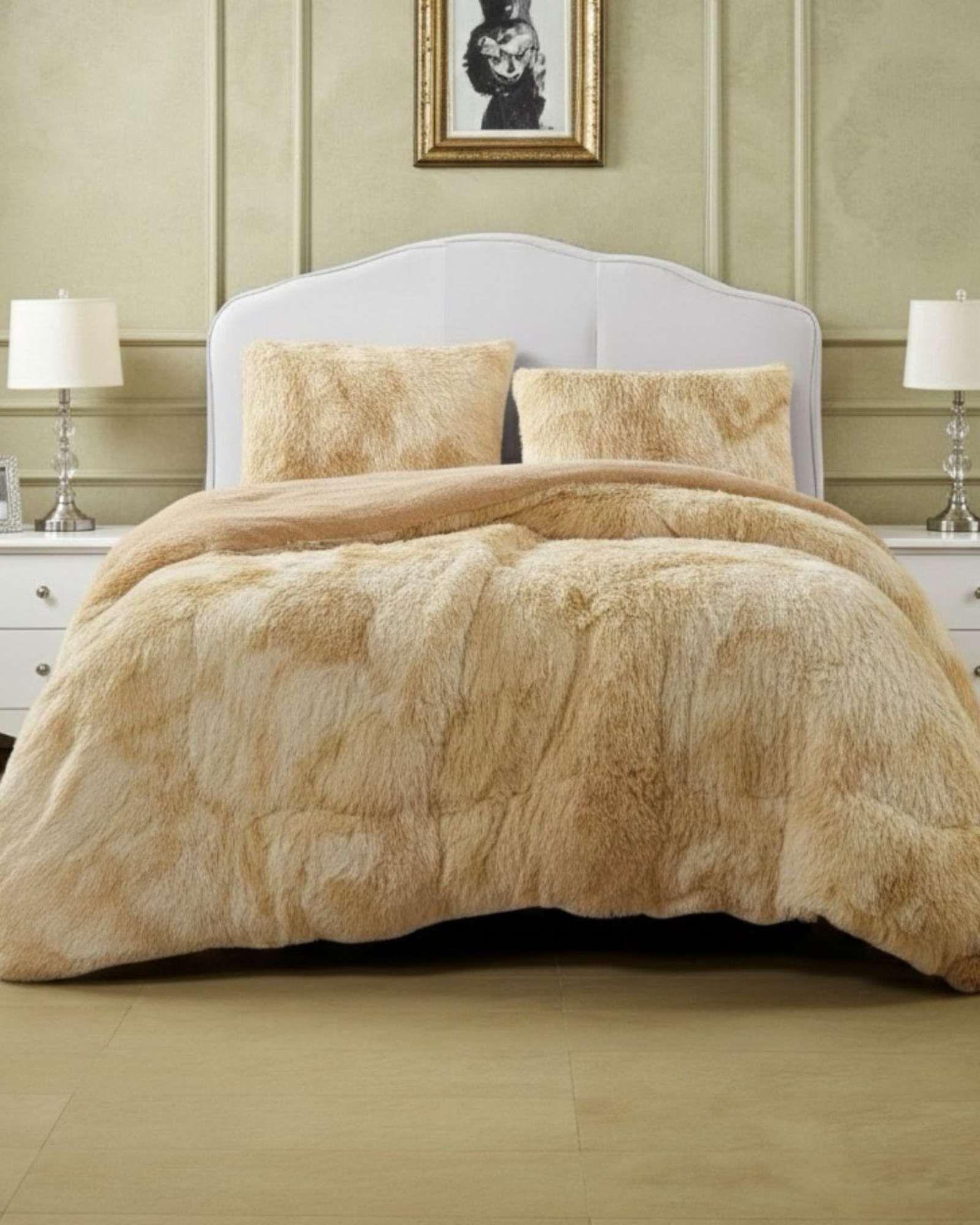 Cubrecama Otoño Invierno Chiporro Peludo Premium Plaza y media  A63-2