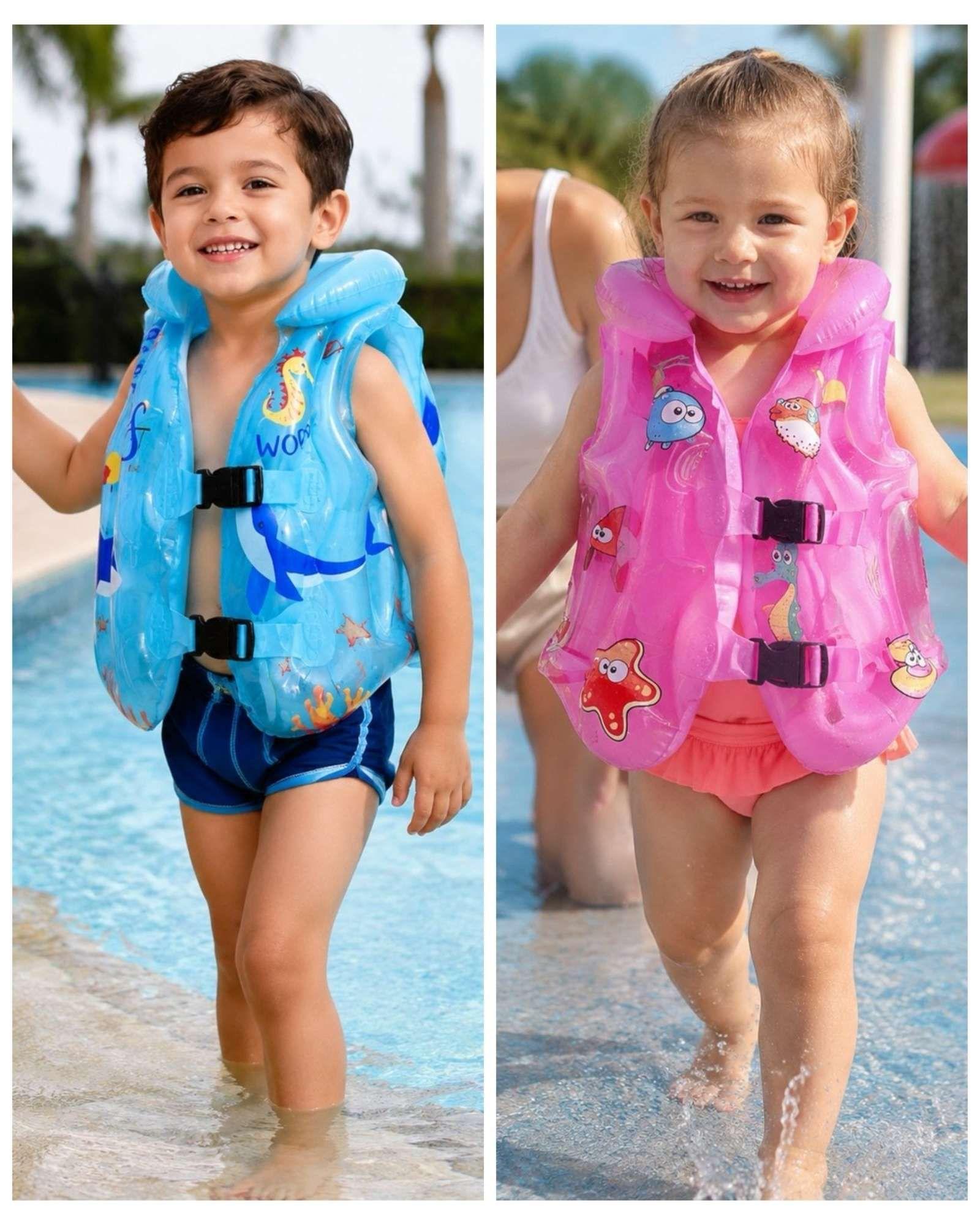 Chaleco Inflable Infantil con Doble Broche para Piscina10-5