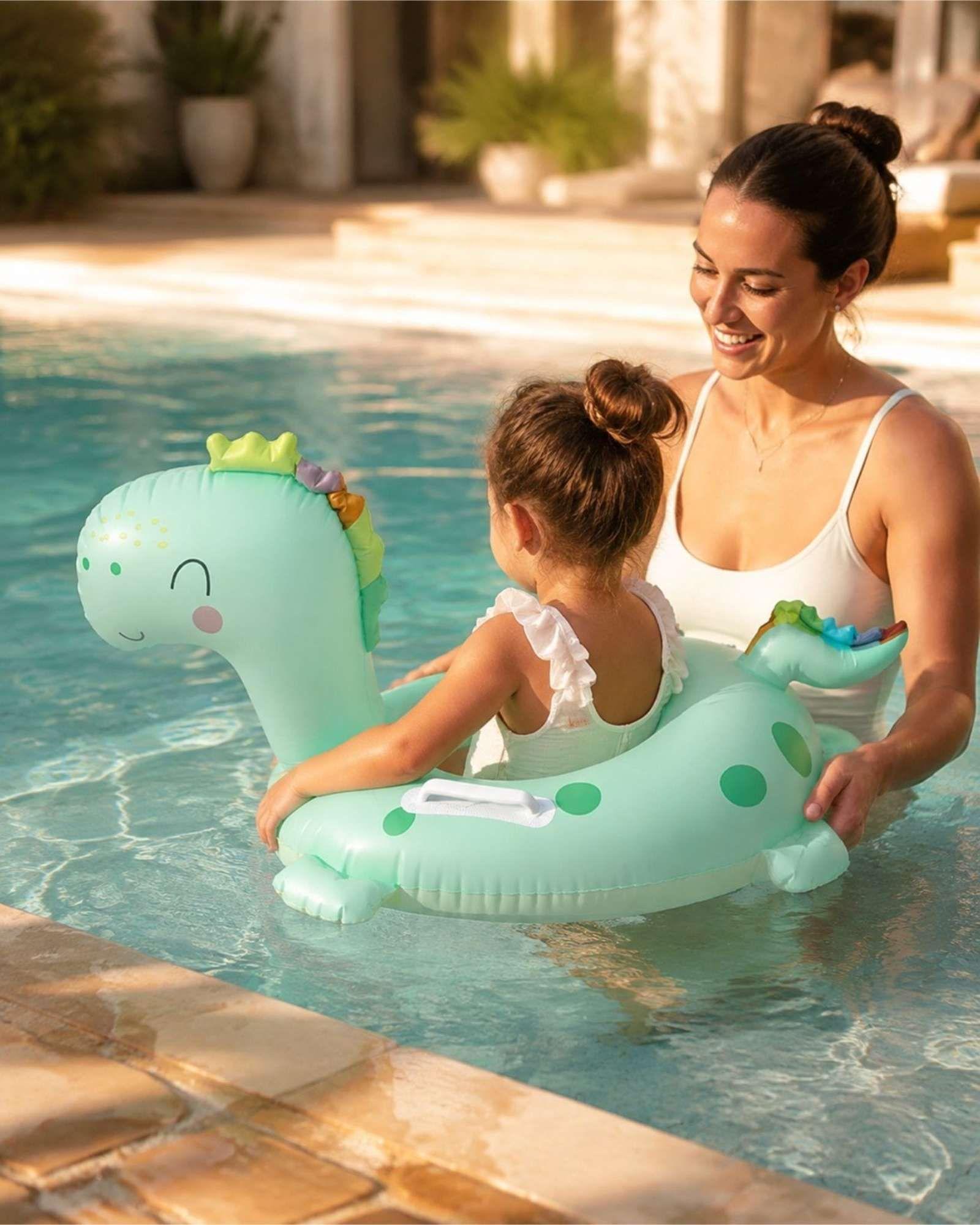 Flotador Infantil Inflable con Asas Diseño Animal para Piscina7-4