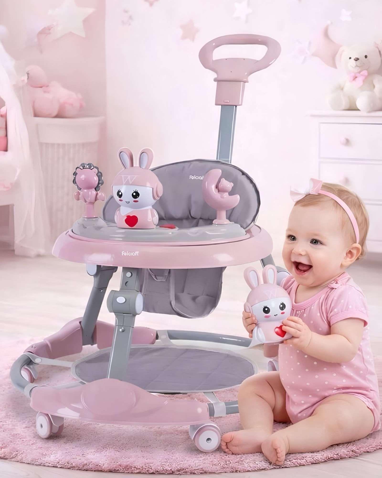 Andador para Bebe con Juegos Interactivos Rosa-2