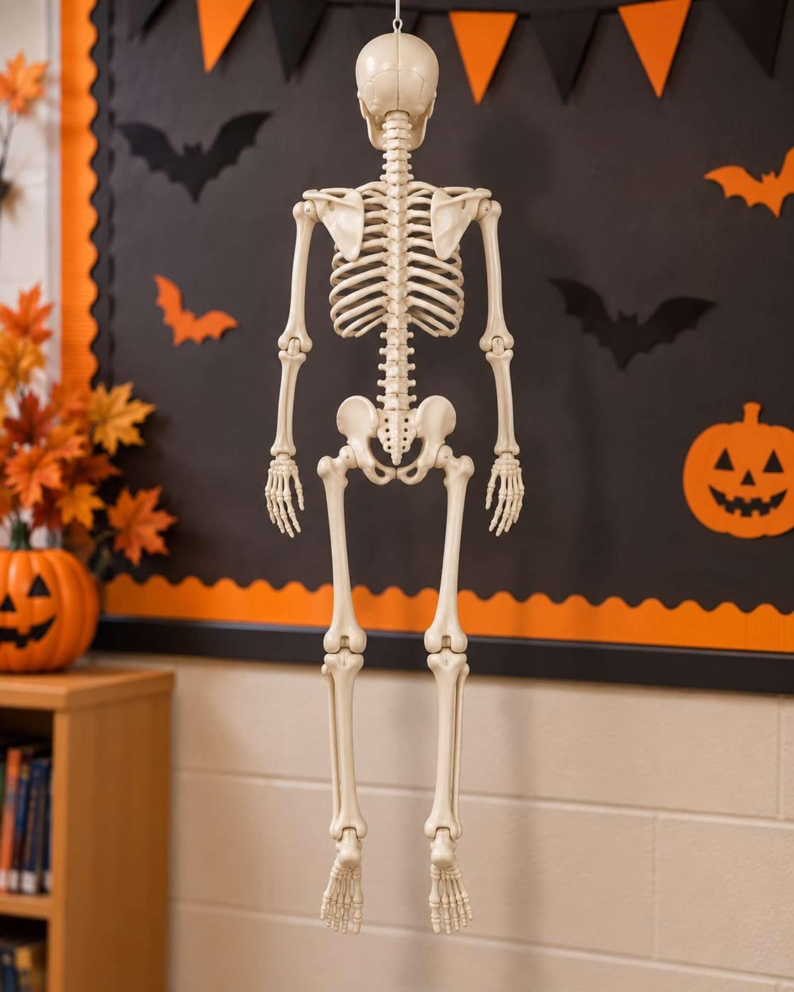 Adorno Esqueleto Articulado Halloween 90 cm-0