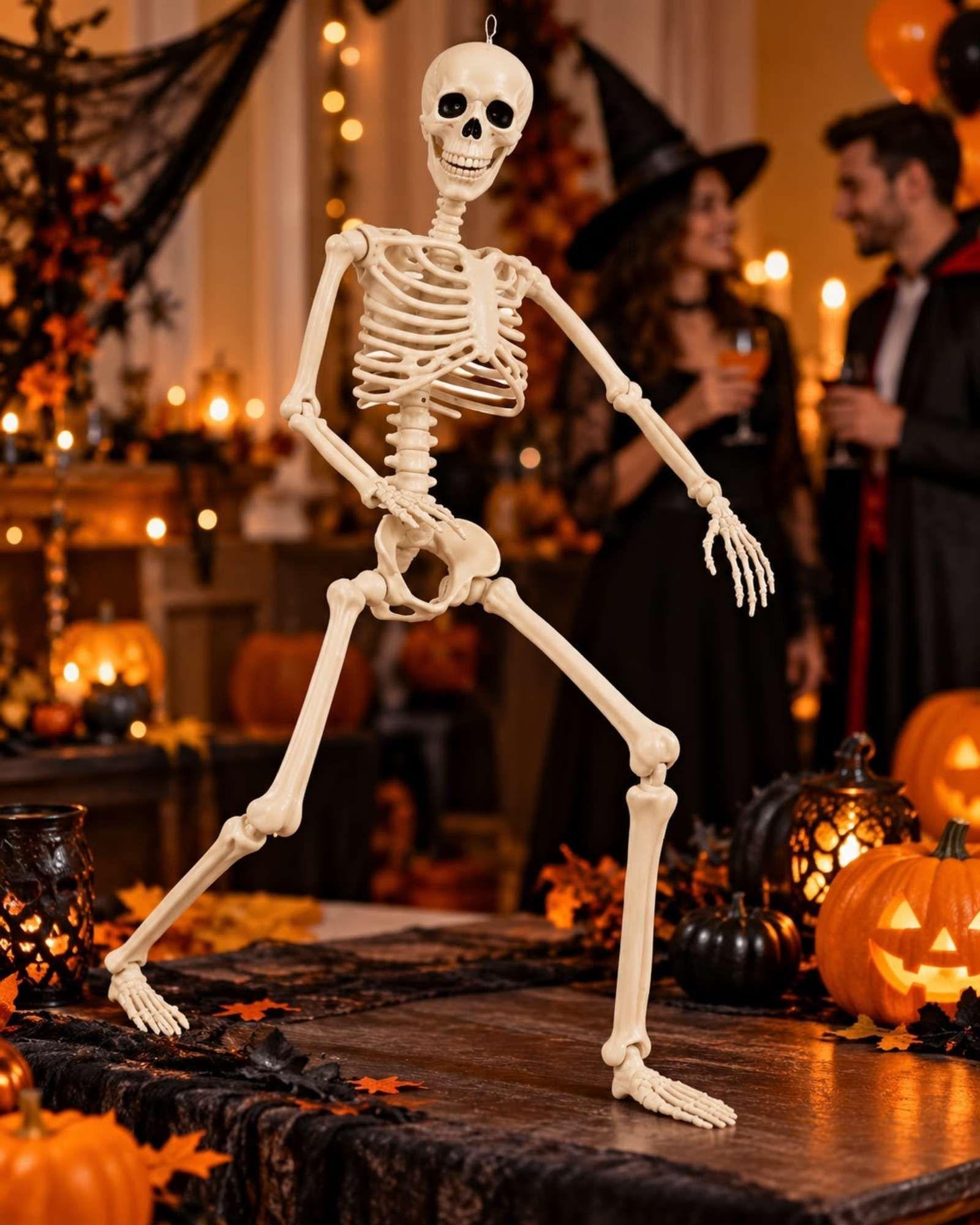 Adorno Esqueleto Articulado Halloween 90 cm-1