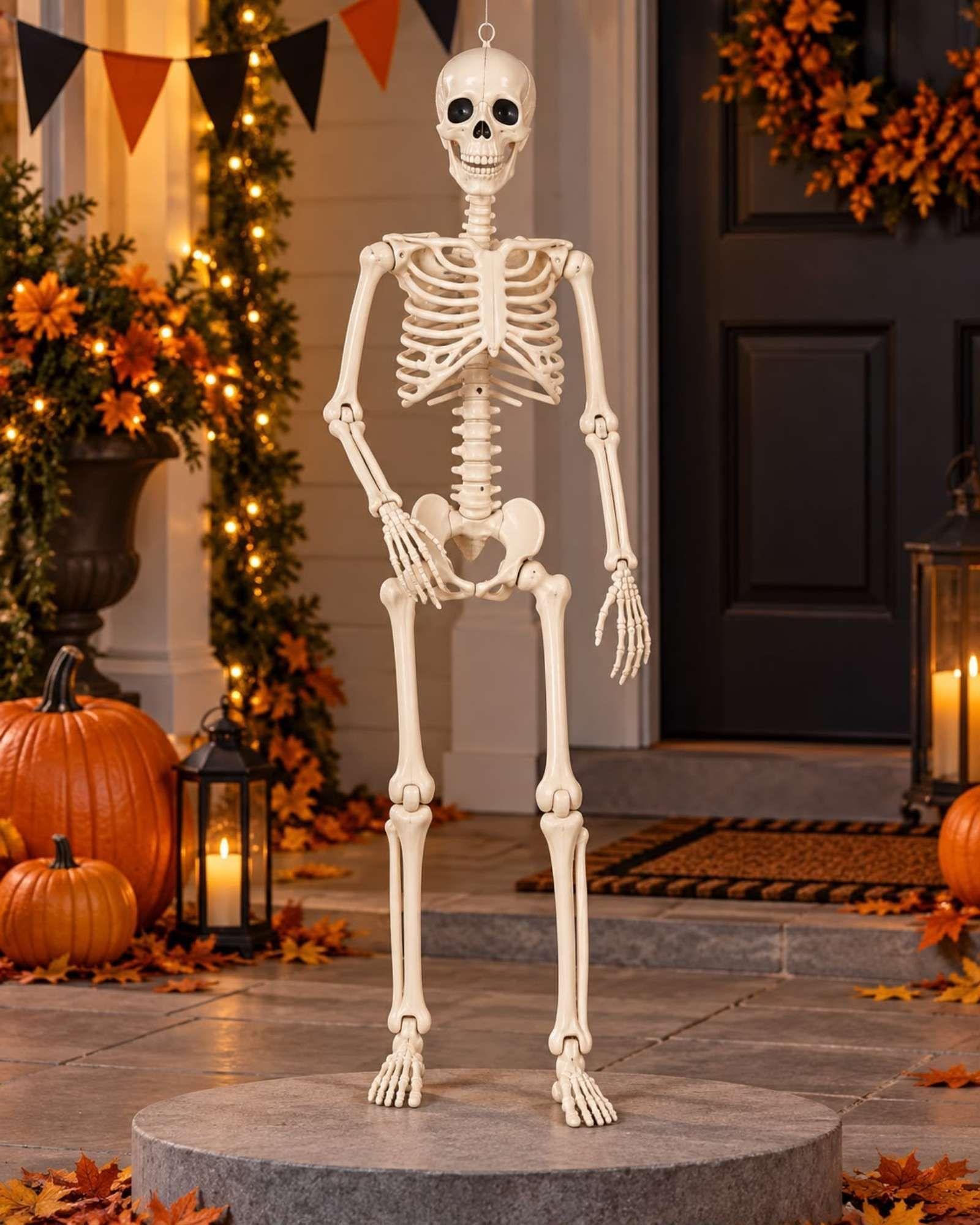 Adorno Esqueleto Articulado Halloween 90 cm-2