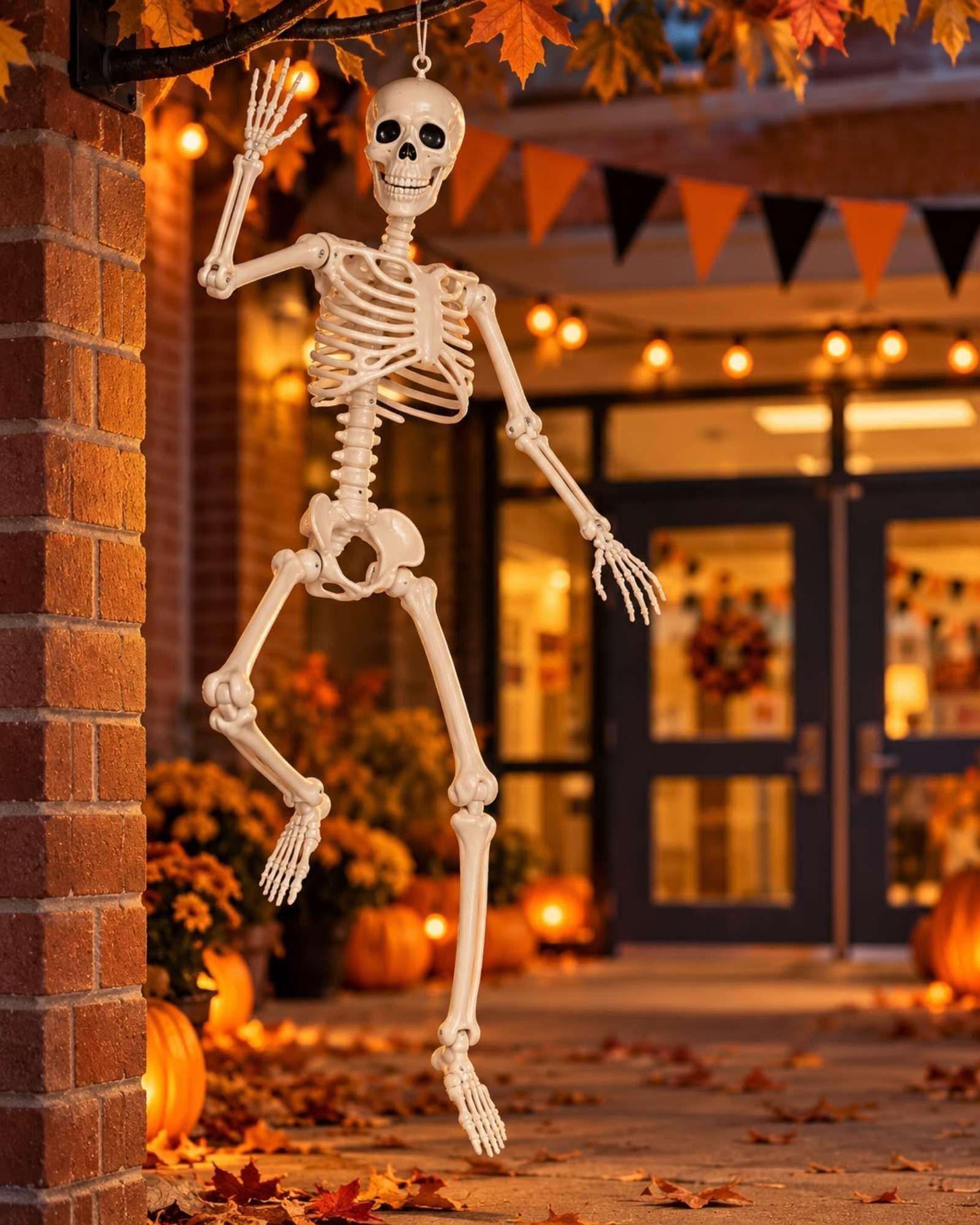 Adorno Esqueleto Articulado Halloween 90 cm-4
