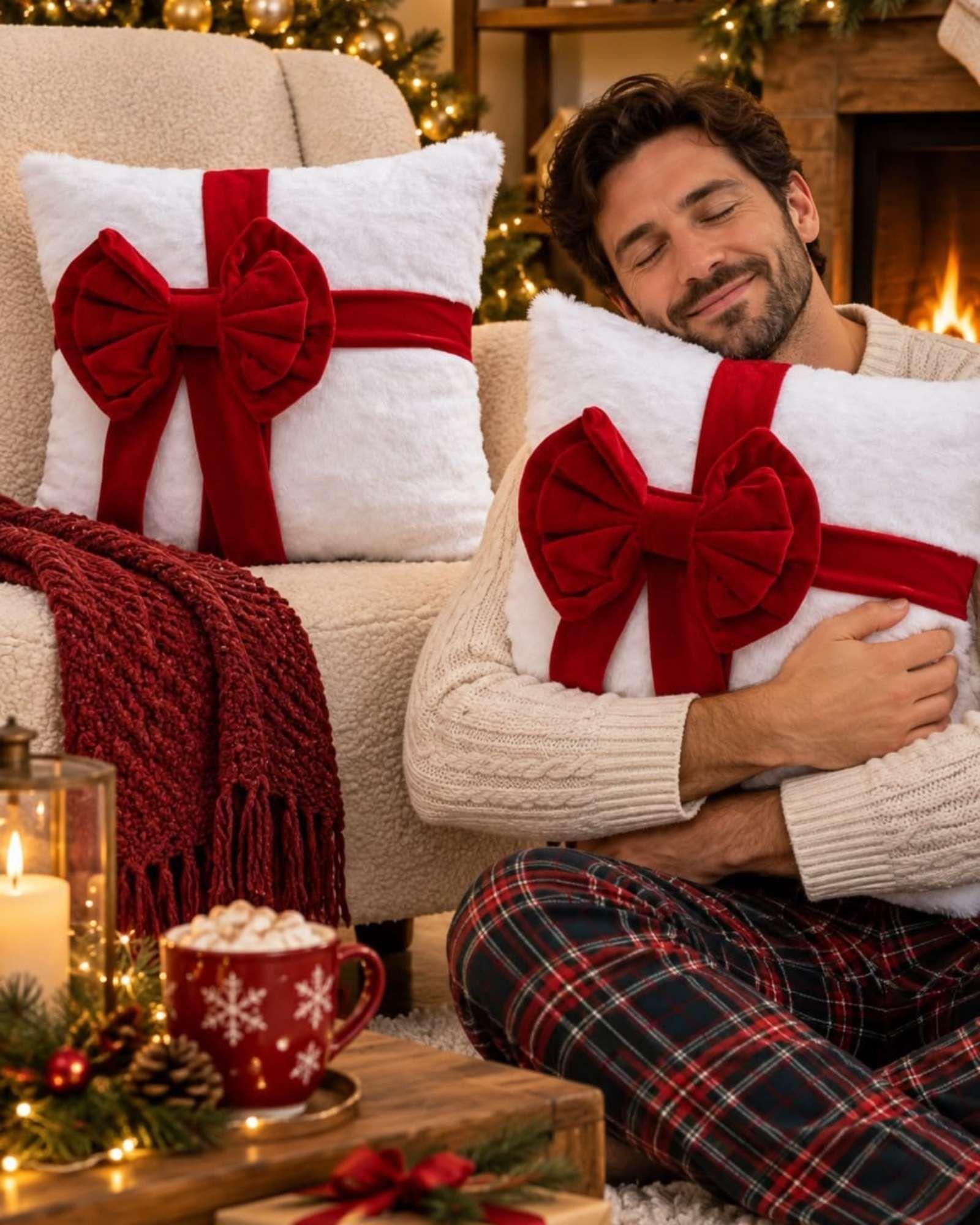Pack de 2 Fundas para Cojín de Navidad 45x45 cm 7-5