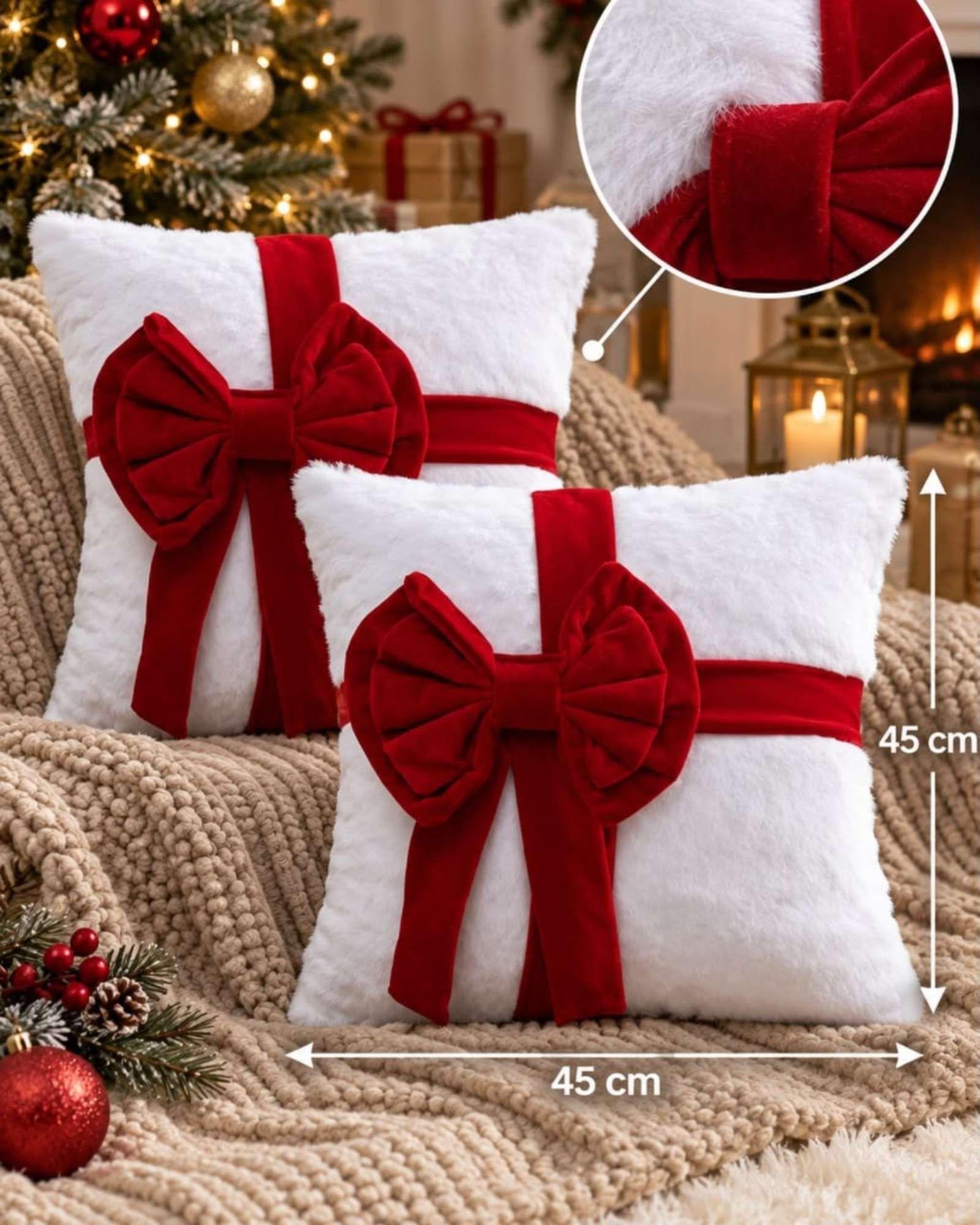 Pack de 2 Fundas para Cojín de Navidad 45x45 cm 7-6