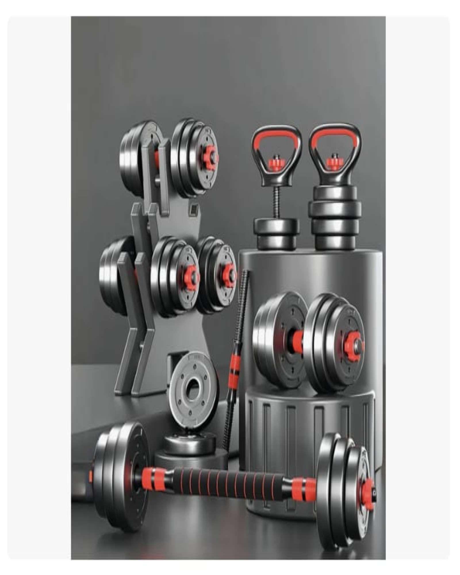 Juego Mancuernas Barra Rusa Ajustables 20 Kg-3