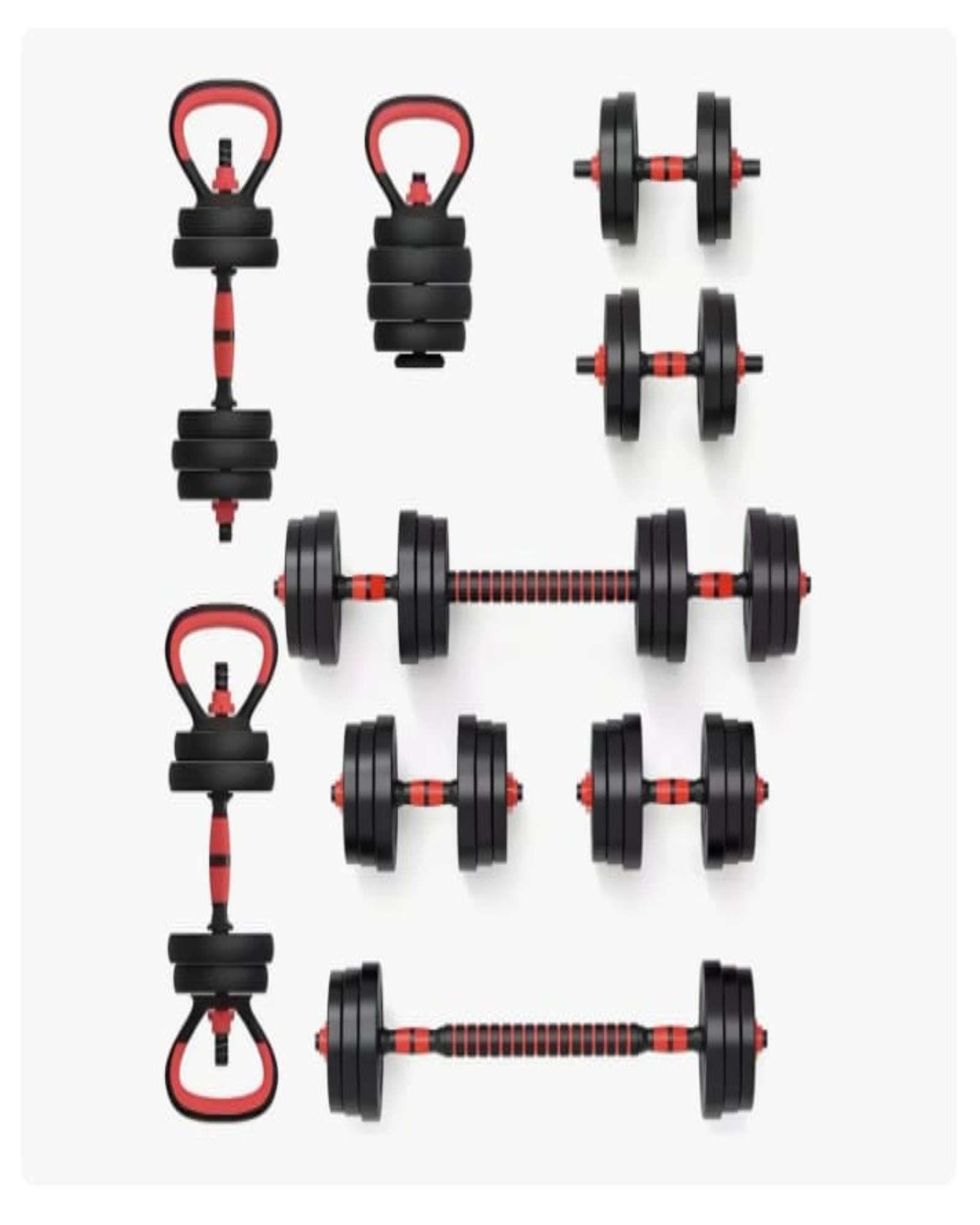 Juego Mancuernas Barra Rusa Ajustables 20 Kg-4