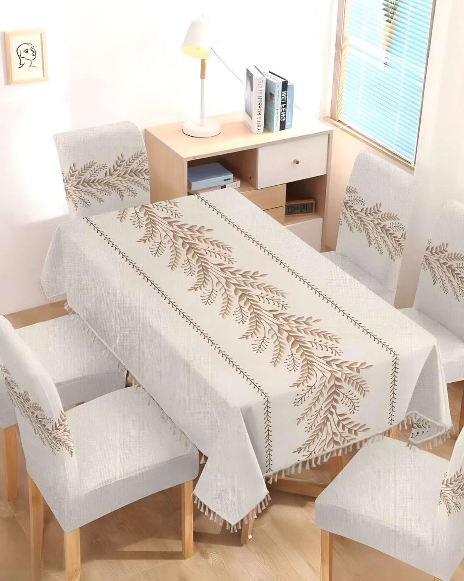 Set de Mantel Para Comedor  más 6 fundas de silla A05-3