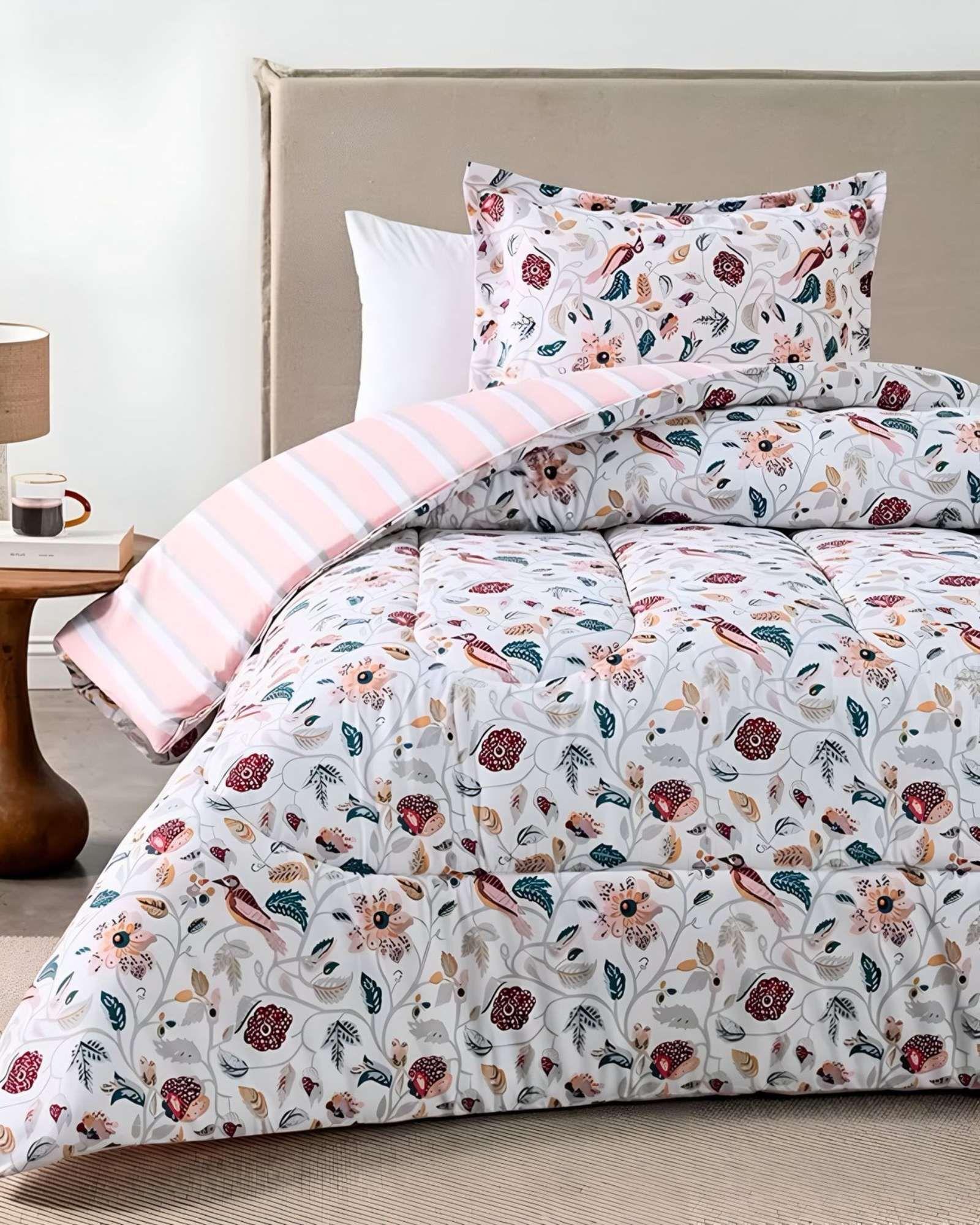 Plumón Relleno Diseño estampado 1.5 Plazas American Family A14-3