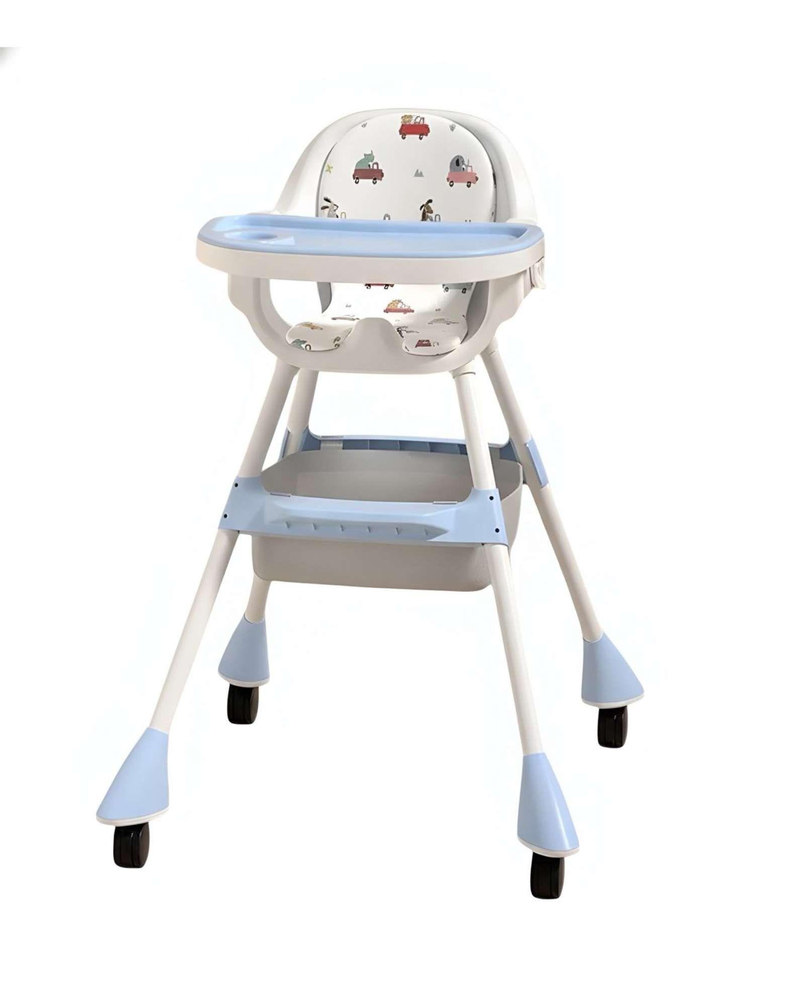 Silla de Comer multifuncional 3 en 1 para Bebé Azul-2