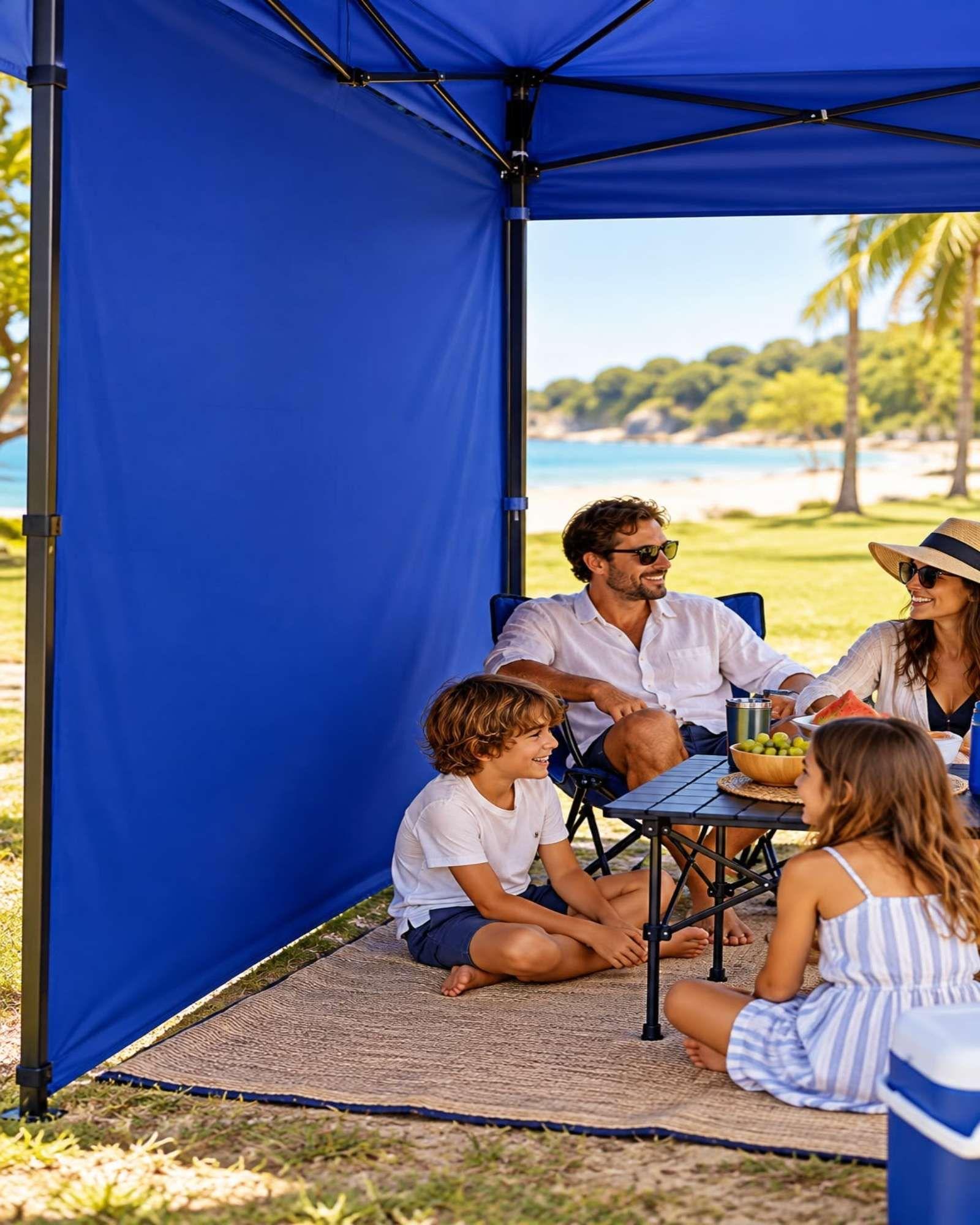 Cubierta Azul para Toldo Plegable de 3 × 3 m-0