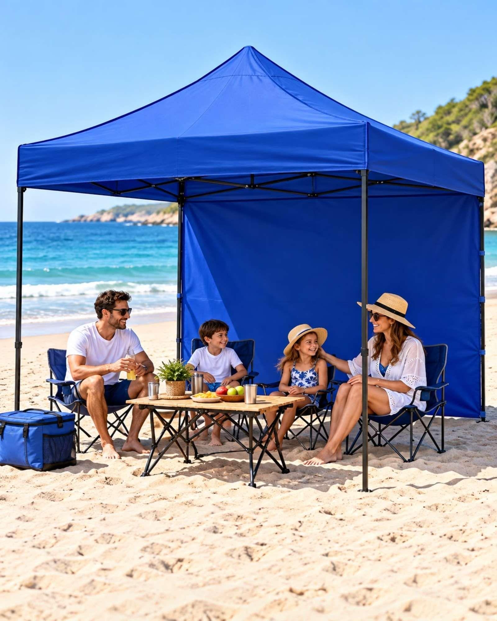 Cubierta Azul para Toldo Plegable de 3 × 3 m-4