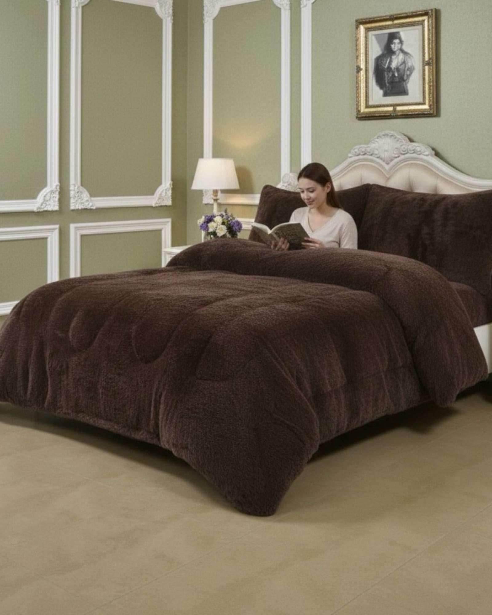 Cubrecama Otoño Invierno Chiporro Peludo Premium 2 Plazas  A76-0