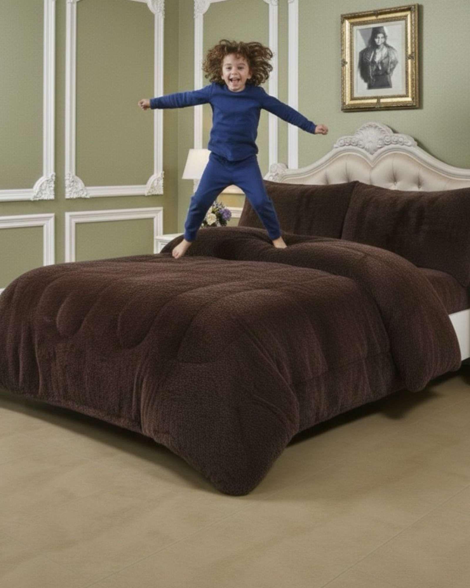 Cubrecama Otoño Invierno Chiporro Peludo Premium 2 Plazas  A76-4