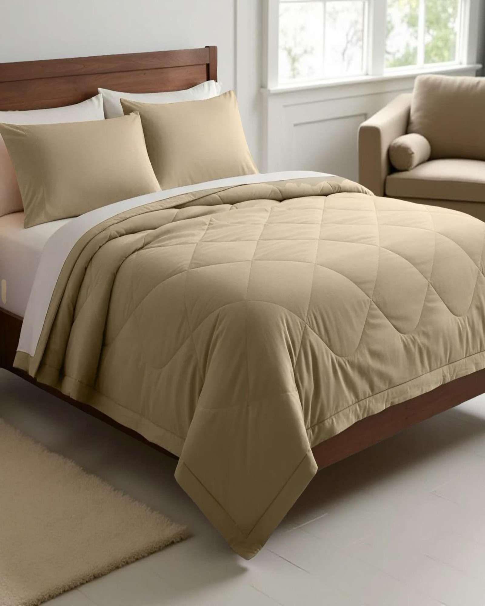 Cubrecama Nórdico Verano plaza y media 180x220cm + 1 Funda Almohada N03-2