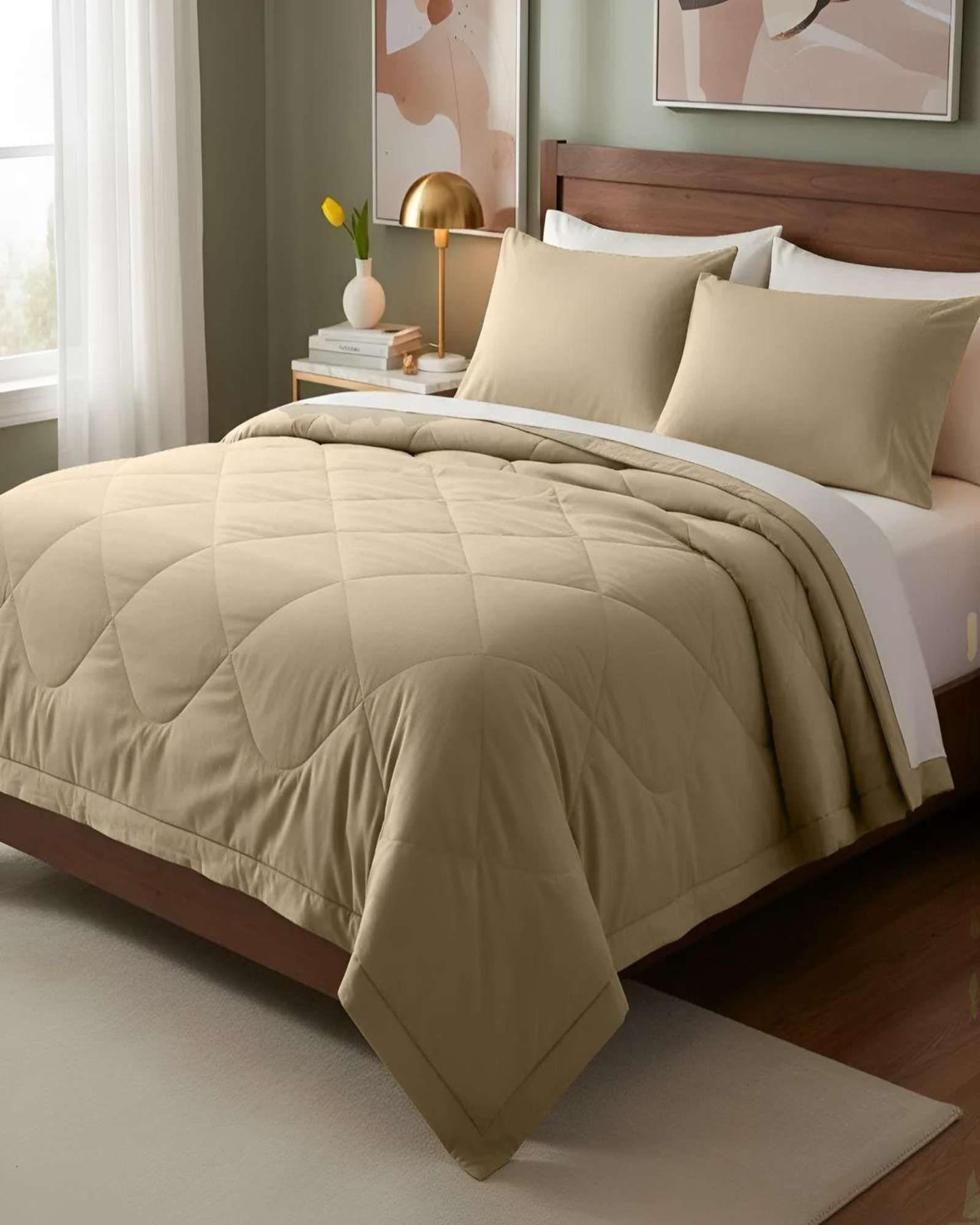Cubrecama Nórdico Verano plaza y media 180x220cm + 1 Funda Almohada N03-3