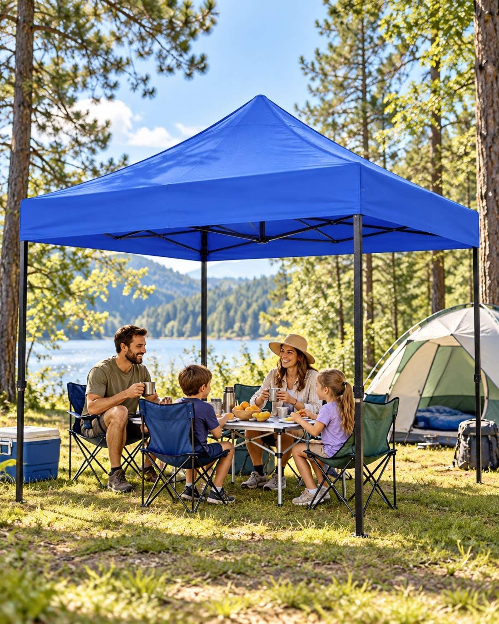 Toldo Plegable para Patio con Protección UV 3X3 mt-2
