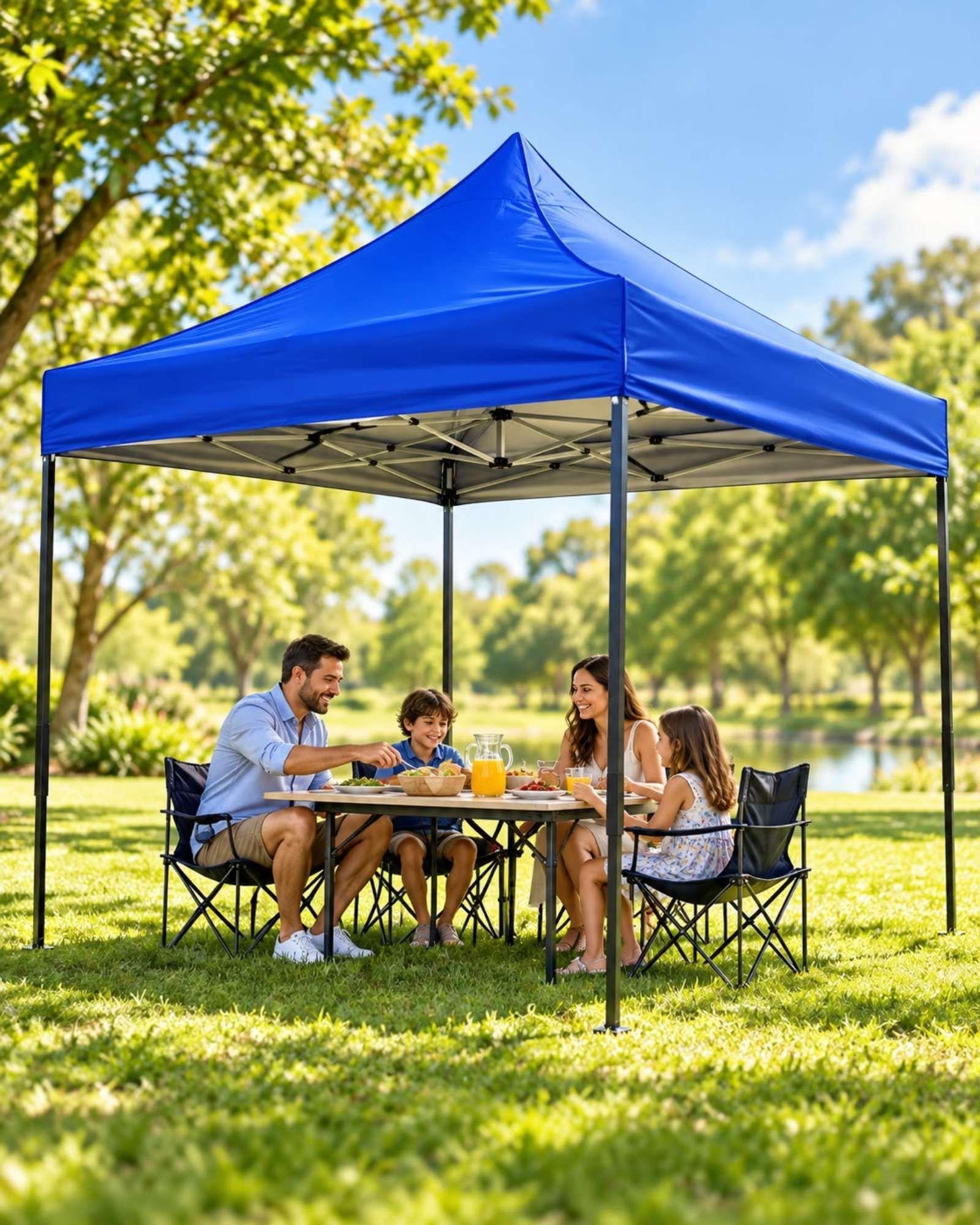 Toldo Plegable para Patio con Protección UV 3X3 mt-4