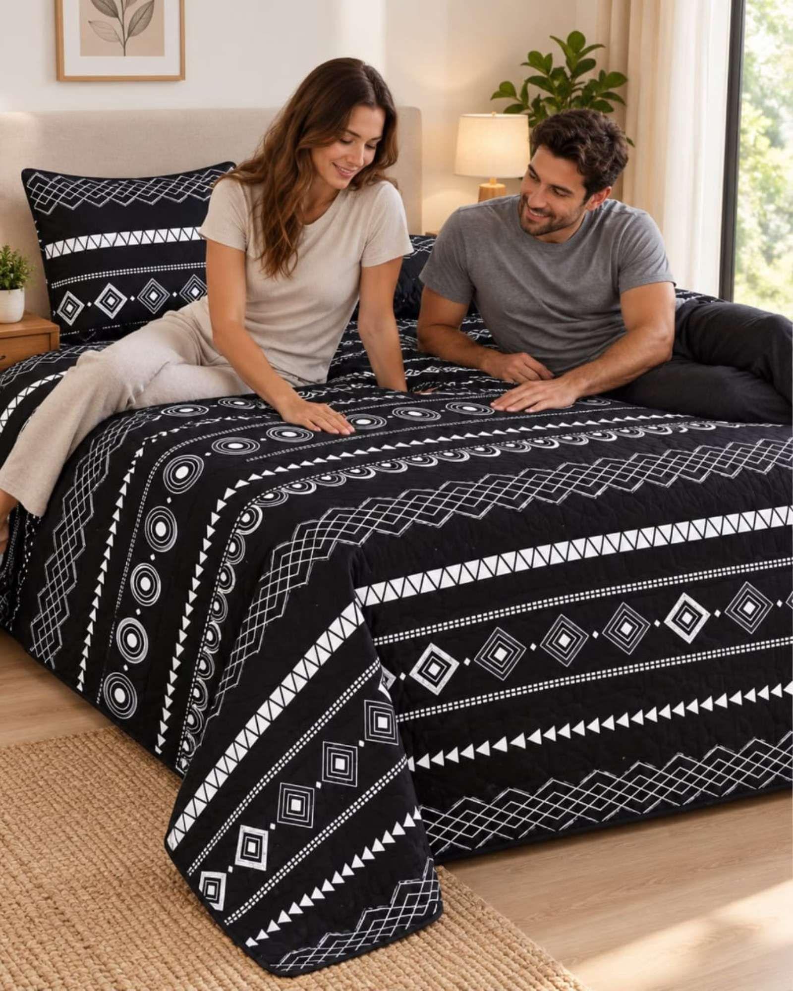 Cubrecama Quilts Plaza y Media  Con Funda De Almohada C15-0
