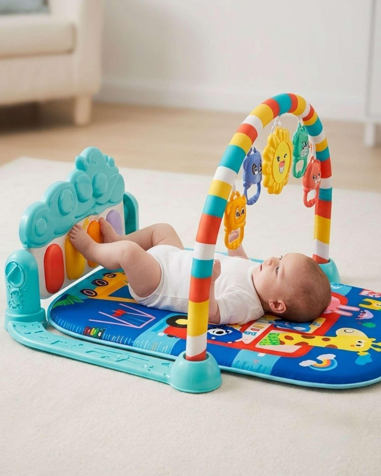Gimnasio Para Bebés con Piano Multifuncional,Sonidos y Luces-2